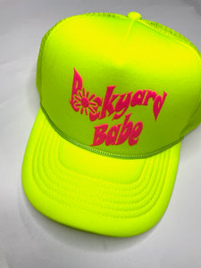 Backyard Babe Neon cap