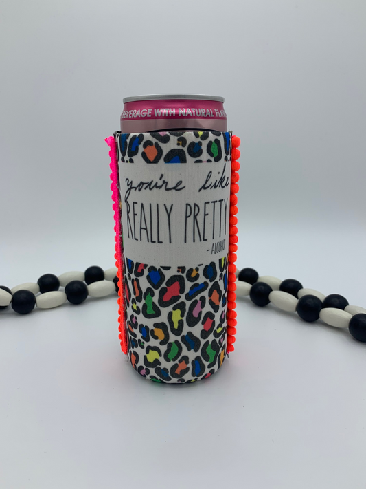 Really pretty-alcohol can koolie