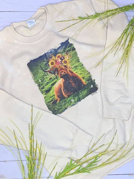 Sunflower Cow Sweatshirt