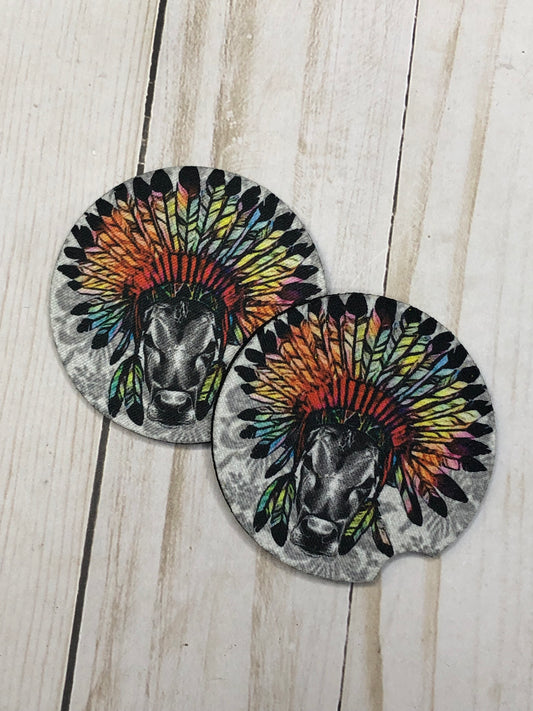 Neon Headdress Coasters