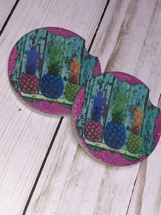 Triple Pineapple Coasters