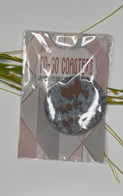 Metallic Cow Print Coaster
