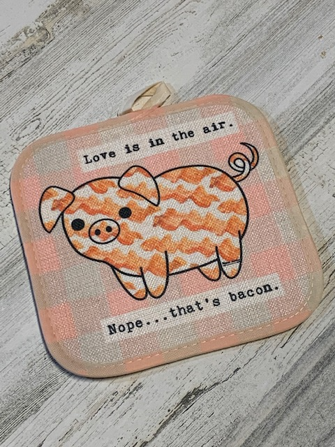 Love is in the air. Pot holder