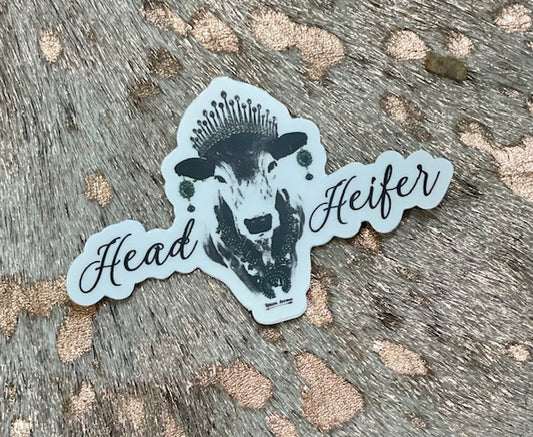Head Heifer Sticker (set of 3)