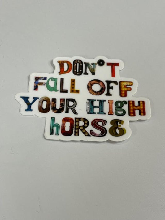 High horse sticker (set of 3)