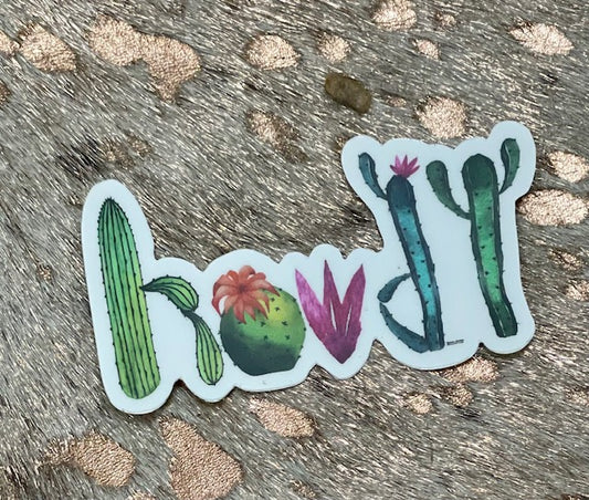 Howdy sticker (set of 3)