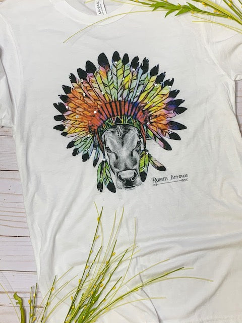 Neon Headdress Cow