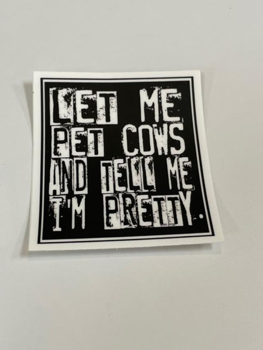 Pet cows sticker (set of 3)