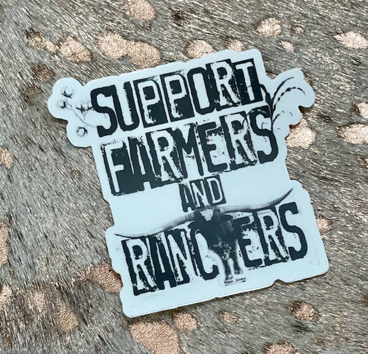 Support local farmers sticker (set of 3)